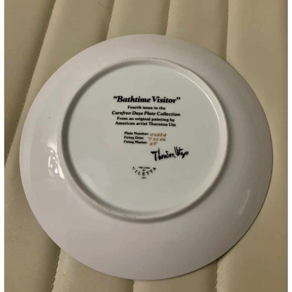Thornton Utz Collector Plate 
